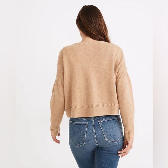 Madewell Clemence Wool Blend Cropped Cardigan - Picture 4 of 11